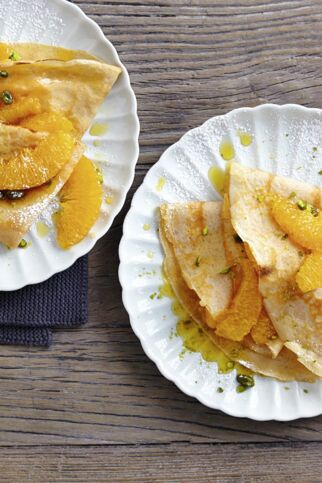 Lebkuchen-Orangen-crêpes Lebkuchen-Orangen-crêpes