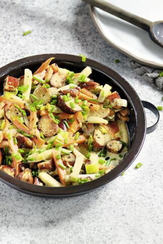 Brezengröstl mit Wurzelgemüse