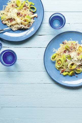 Carbonara mit Lauch Carbonara mit Lauch