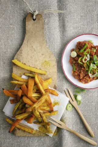 Gemüsesticks mit Ketchup Gemüsesticks mit Ketchup