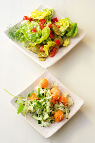 Kohlrabi-Melonen-Salat