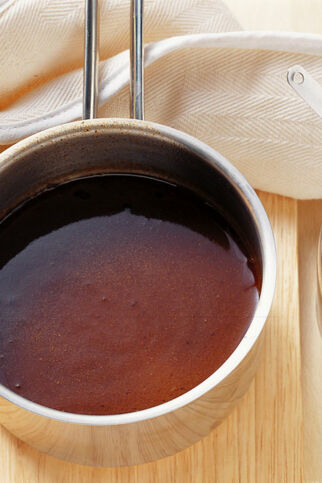Dunkle Grundsauce mit Aceto Balsamico