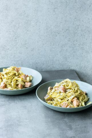 Lachs in Mohn-Vanille-Butter Lachs in Mohn-Vanille-Butter