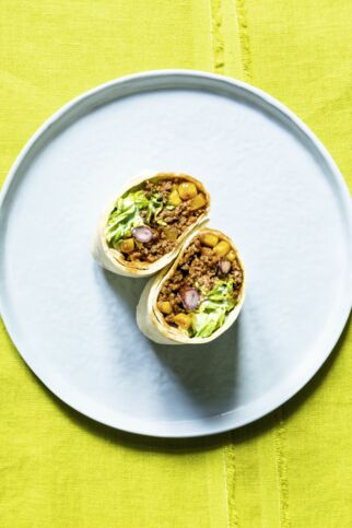Burritos mit Chili-Hackfleisch Burritos mit Chili-Hackfleisch