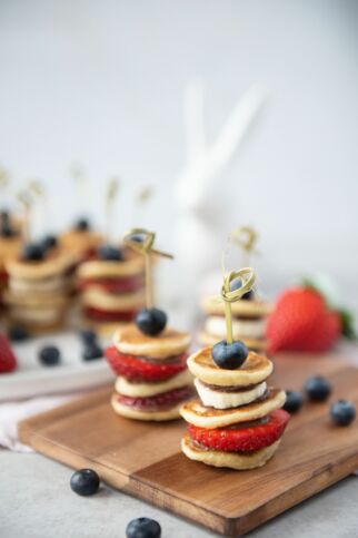 Mini Pancakes am Spieß Pancake Spieße