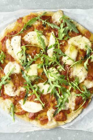 Pizza mit Rucola Pizza mit Rucola