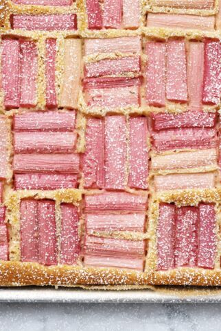 Marzipan-Rhabarber-Kuchen Marzipan-Rhabarber-Kuchen