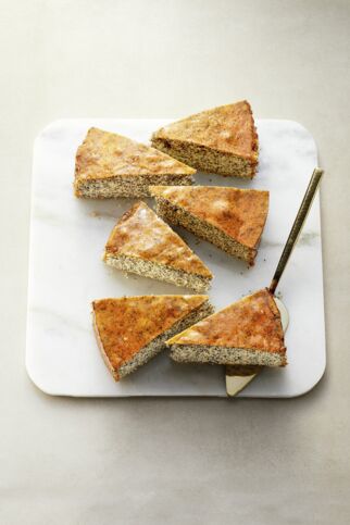 Orangen-Mohn-Kuchen mit Erythrit Orangen-Mohn-Kuchen mit Erythrit