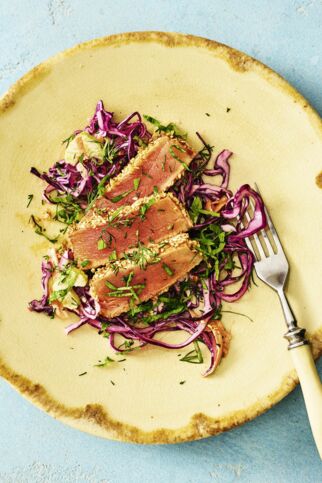 Rotkohl-Slaw mit Thunfisch Rotkohl-Slaw mit Thunfisch