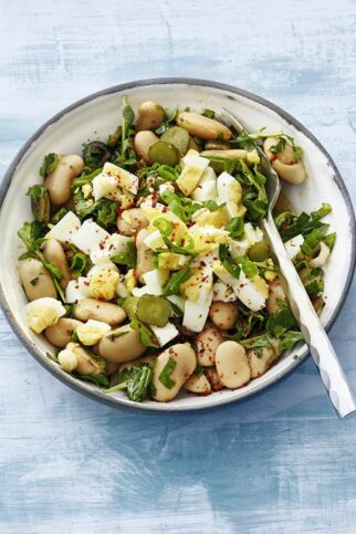 Bohnensalat mit Ei Bohnensalat mit Ei