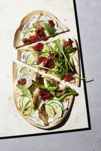 Flammkuchen mit Makrele Flammkuchen mit Makrele