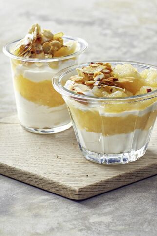 Apfel-Honigmandel-Dessert Apfel-Honigmandel-Dessert