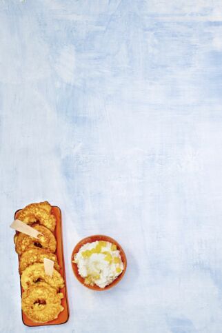 Sonnenringe mit Kokosquark Sonnenringe mit Kokosquark