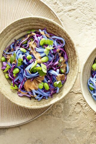 Reisnudel-Salat mit Edamame Reisnudel-Salat mit Edamame