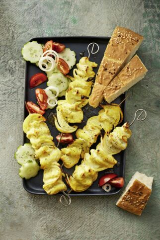 Safran-Hähnchen-Kabab