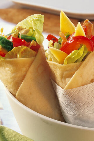 Wraps mit zwei Füllungen Wraps mit zwei Füllungen