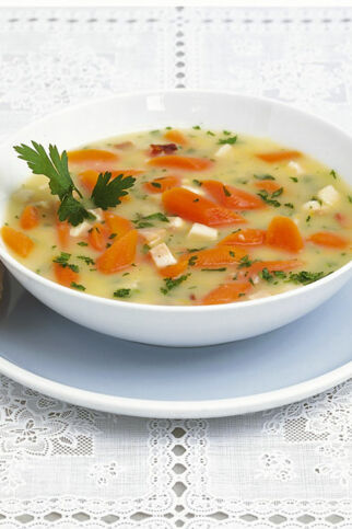 Möhrentopf mit Speck