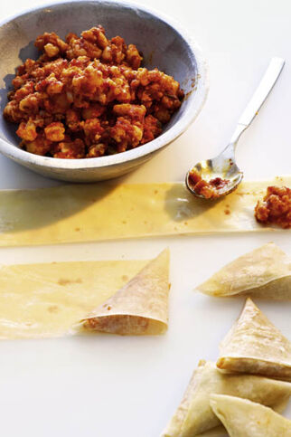 Blumenkohl-Yufka-Samosas Blumenkohl-Yufka-Samosas