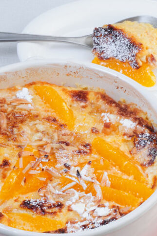 Orangen-Reis-Auflauf mit Karamellkruste