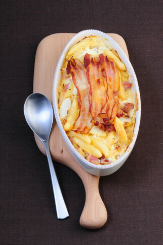 Sauerkraut-Schupfnudel-Gratin
