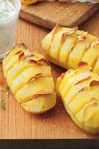 Würzige Kartoffelfächer