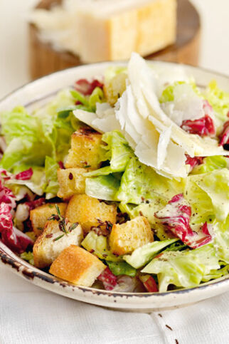Caesar'S Salad mit Leinsamen-Croûtons