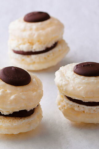 Macarons Kokos-Schoko Macarons Kokos-Schoko