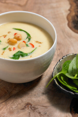 Kichererbsen-Spinat-Suppe