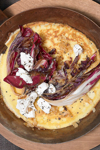 Pfannkuchen mit Radicchio