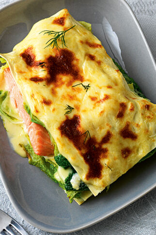 Wirsing-Lachs-Lasagne