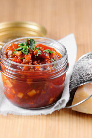 Vegetarische Linsenbolognese