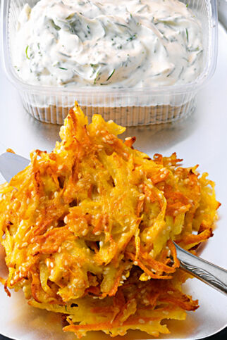 Möhren-Kartoffel-Puffer Möhren-Kartoffel-Puffer