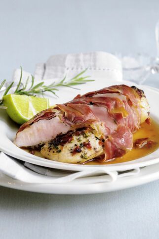 Hähnchenbrust im Schinkenmantel Hähnchenbrust im Schinkenmantel