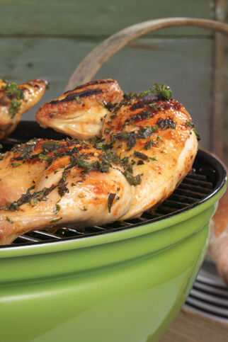 Würzige Hähnchenhälften Würzige Hähnchenhälften