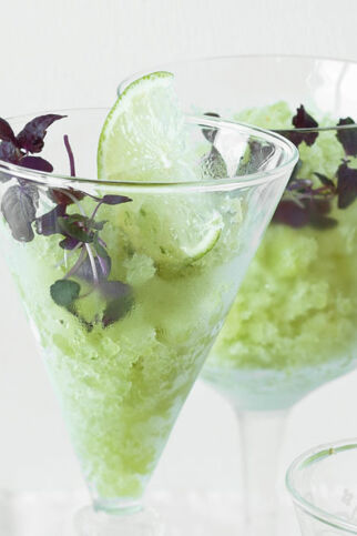 Gurken-Ingwer-Sorbet
