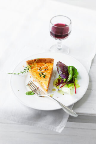 Pikanter Kürbis-Käse-Kuchen