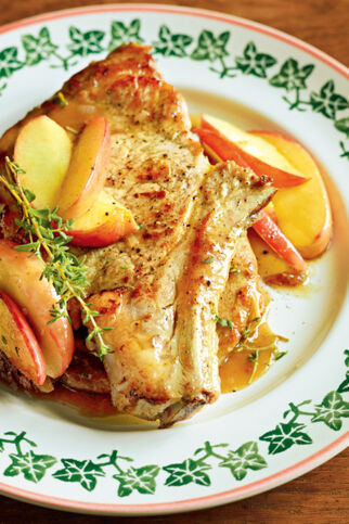 Koteletts mit Cidre-Sauce Koteletts mit Cidre-Sauce