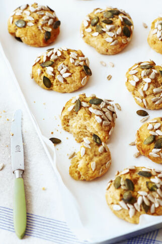 Pastinaken-Ingwer-Brötchen Pastinaken-Ingwer-Brötchen