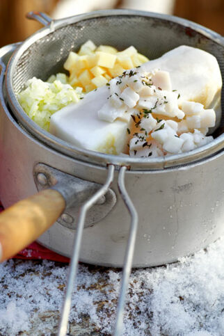 Apfel-Zwiebel-Schmalz mit Grieben