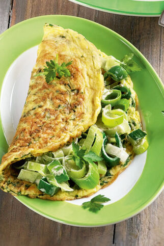 Grünes Käse-Omelett Grünes Käse-Omelett