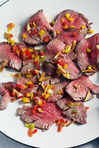 Roastbeef mit Paprika-Salsa
