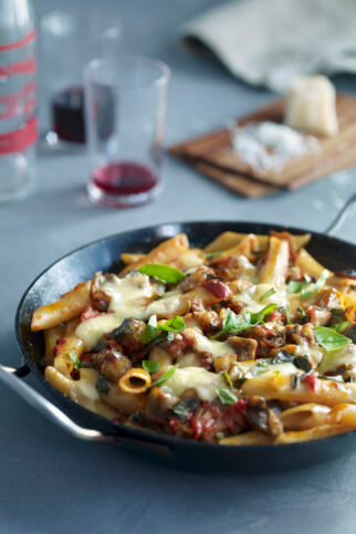 Auberginen-Nudel-Auflauf Auberginen-Nudel-Auflauf