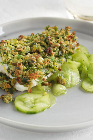 Fischfilet mit Wasabi-Kruste