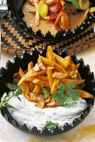 Süßkartoffeln mit Koriander