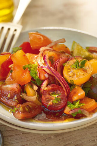 Tomatensalat aus »Goldäpfeln« Tomatensalat aus »Goldäpfeln«