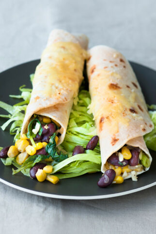 Enchiladas mit Spinat