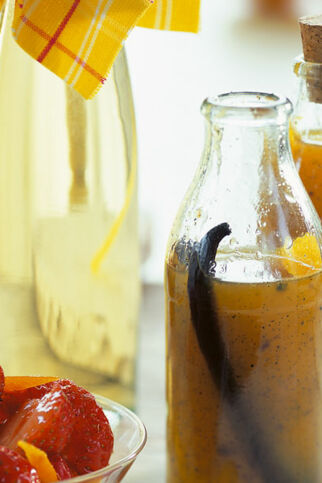 Orangensirup mit Vanille Orangensirup mit Vanille
