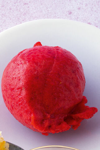 Erdbeer-Limetten-Sorbet Erdbeer-Limetten-Sorbet