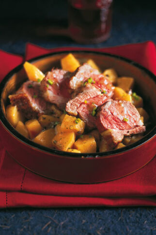 Zartes Lamm mit Gewürz-Quitten Zartes Lamm mit Gewürz-Quitten