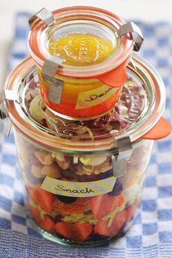 Valentinstags-Wintersalatsnack